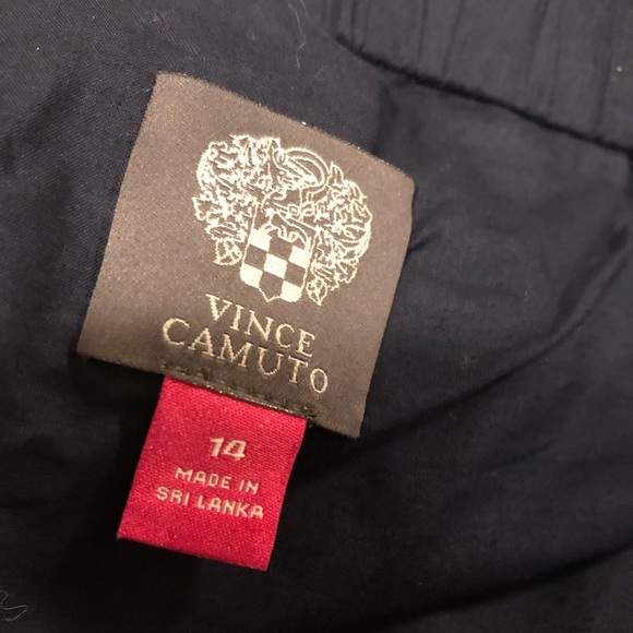 Vince Camuto Striped Off Shoulder Linen Dress 14 - Picture 3 of 7